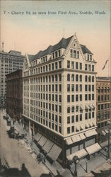 Cherry St. as seen from First Ave. Seattle, WA Postcard Postcard Postcard