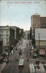 Second Avenue looking North Postcard