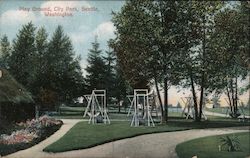 Playground, City Park Postcard