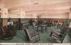 Holland Hotel Parlor Seattle, WA Postcard Postcard Postcard