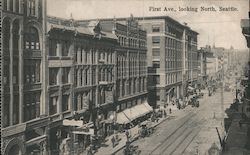 First Ave., looking North Seattle, WA Postcard Postcard Postcard