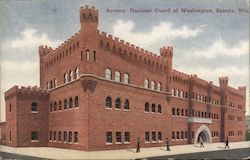 Armory, National Guard of Washington Seattle, WA Postcard Postcard Postcard