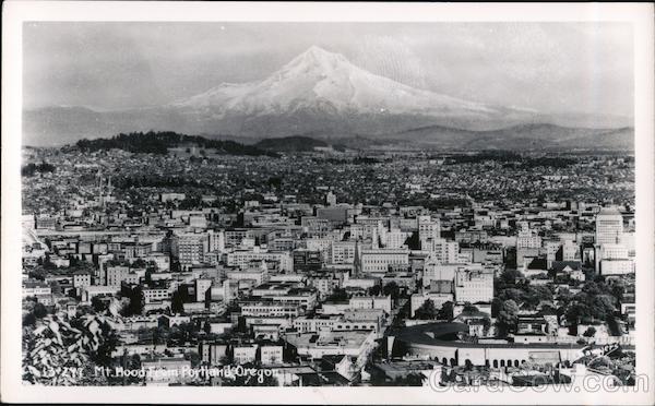 Mt. Hood from Portland, Oregon Postcard