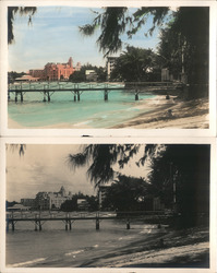 Lot of 2: Waikiki Royal Hawaiian Hotel Tinted/B&W Honolulu, HI Postcard Postcard Postcard