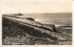 Southern pacifics daylight Follows the Shoreline of the Pacific Postcard