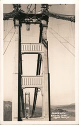 Golden Gate Bridge Construction Postcard