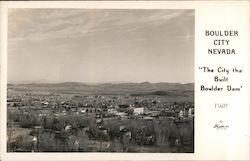 Bird's Eye View of Boulder City, Nevada Postcard