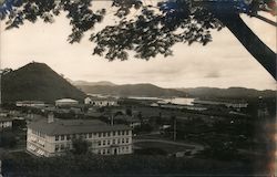 General view of Balboa and steamer docks from Quarry Heights Panama Postcard Postcard Postcard