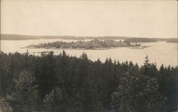 Bird's Eye View of Isle of Springs Maine Postcard Postcard Postcard