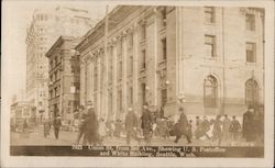 U.S Post Office and White Building Postcard