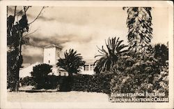 California Polytechnic College Administration Building Postcard