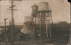 Water Towers Postcard