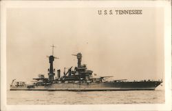 USS Tennessee Battleships Postcard Postcard Postcard