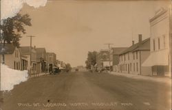 Pine St. Looking North Postcard