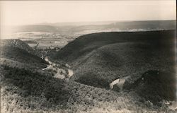 Valley View from Hilltop Postcard