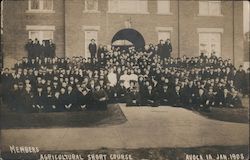 Members of Agricultural Short Course, Jan. 1908 Postcard