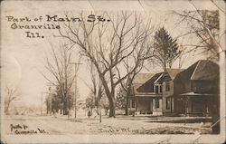 Part of Main St. Granville, IL Postcard Postcard Postcard