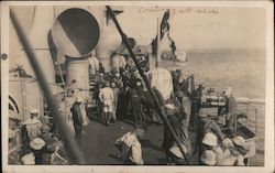 Coaling at Sea Postcard