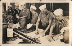 Wash Room on Navy Ship Postcard