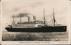 Canadian Pacific S.S. "Empress of Scotland" Cruise Ships Postcard Postcard Postcard