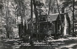 The Lodge Colburn's Cottages Pine Lake Argonne, WI Postcard Postcard Postcard