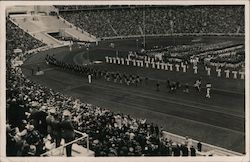 Olympics 1936 Track Postcard