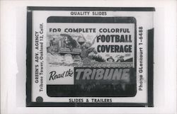 Read the Tribune for Complete Colorful Football Coverage Postcard