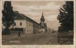 Street in Napajedla Postcard