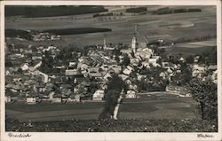 Aerial View of Grulich Postcard