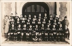 Football Team 1930's/40's Postcard