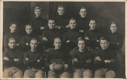 "LS" 1917 Football Team Postcard