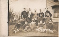 Frederick High School Football Team and Sheep Mascot Postcard Postcard Postcard