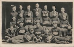 21 Members Of A Football Team AHS 1919 Postcard