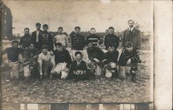 1907 VHS High School Football Team Postcard