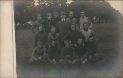 Early Football Team, Circa 1908 Postcard Postcard Postcard