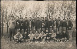 High School Football Team 1912 Postcard