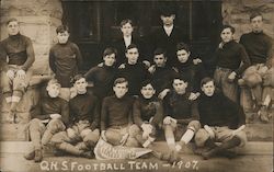 QHS Football Team - 1907 Quincy? Massachusetts Postcard Postcard Postcard