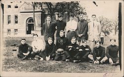 1913 Football Team Postcard