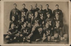 1911 Football Team "N" Postcard Postcard Postcard