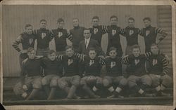 1911 PJRS Football Team Postcard Postcard Postcard