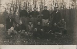 1910 Football Team Postcard Postcard Postcard