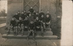 1907 Football Team Postcard