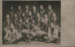 1910 "S.H.S." High School Football Team Postcard Postcard Postcard