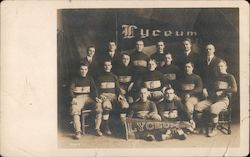 1911 Lyceum Football Team Club Postcard