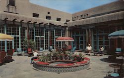 La Fonda Hotel Patio Santa Fe, NM Postcard Postcard Postcard