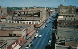 Looking Along Phillips Avenue Sioux Falls, SD Postcard Postcard Postcard