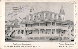 The Lenox Apartments, 7th St. and Atlantic Ave. Ocean City, NJ Postcard Postcard Postcard