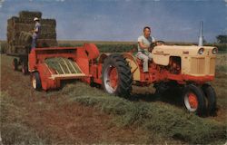 Case Tractor, Baler Advertising Postcard Postcard Postcard