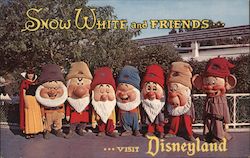 Snow White and the Seven Dwarfs - Disneyland Postcard