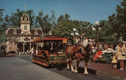 Horse drawn streetcar Postcard